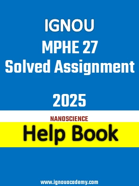 IGNOU MPHE 27 Solved Assignment 2025